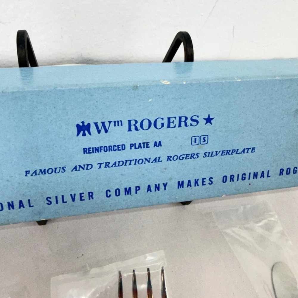 Wm Rogers Starlight Rose Silverplate (4) 6 Pc Place Setting Flatware Lot Vintage